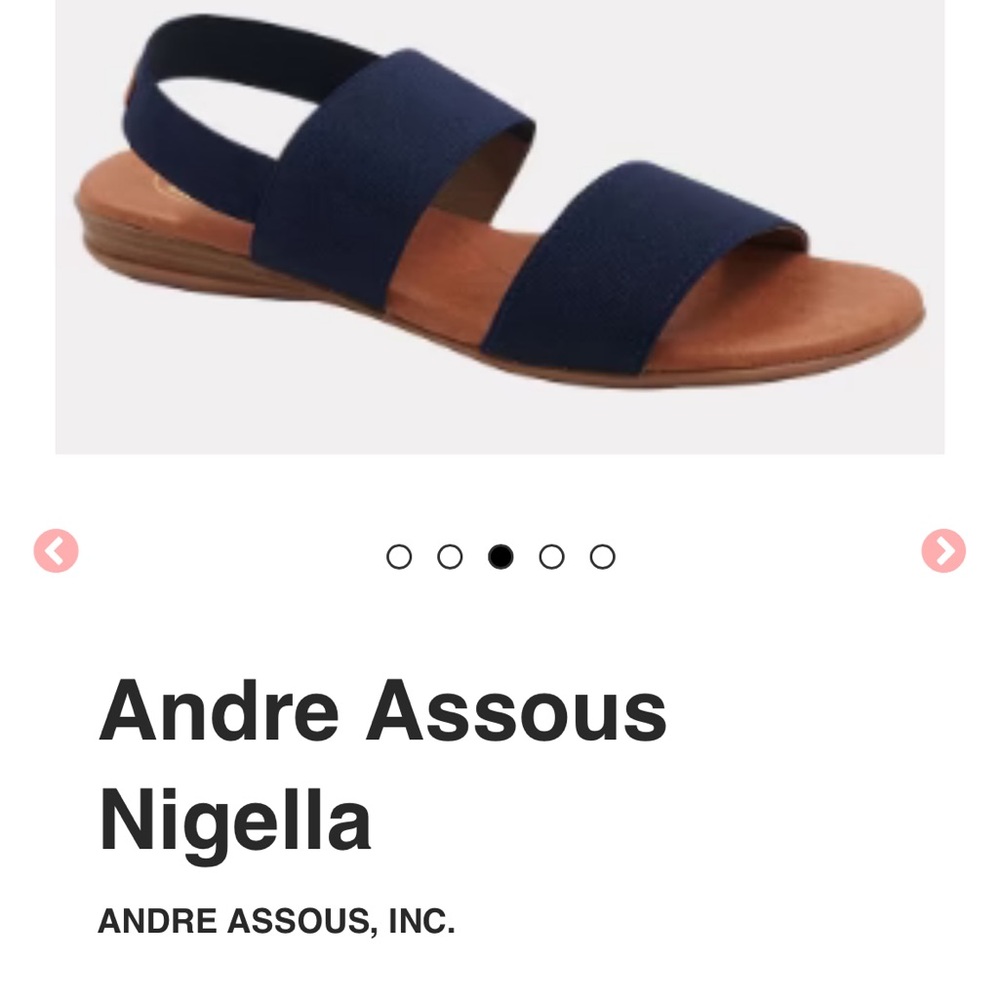 Andre Assous Nigella Sandal, Navy